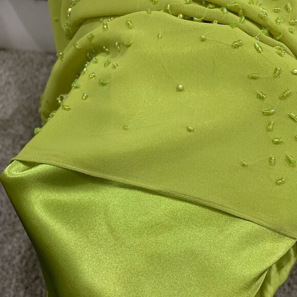 Custom Stunning All Over Beaded Sleeveless Evening Dress - Picture 14 of 16